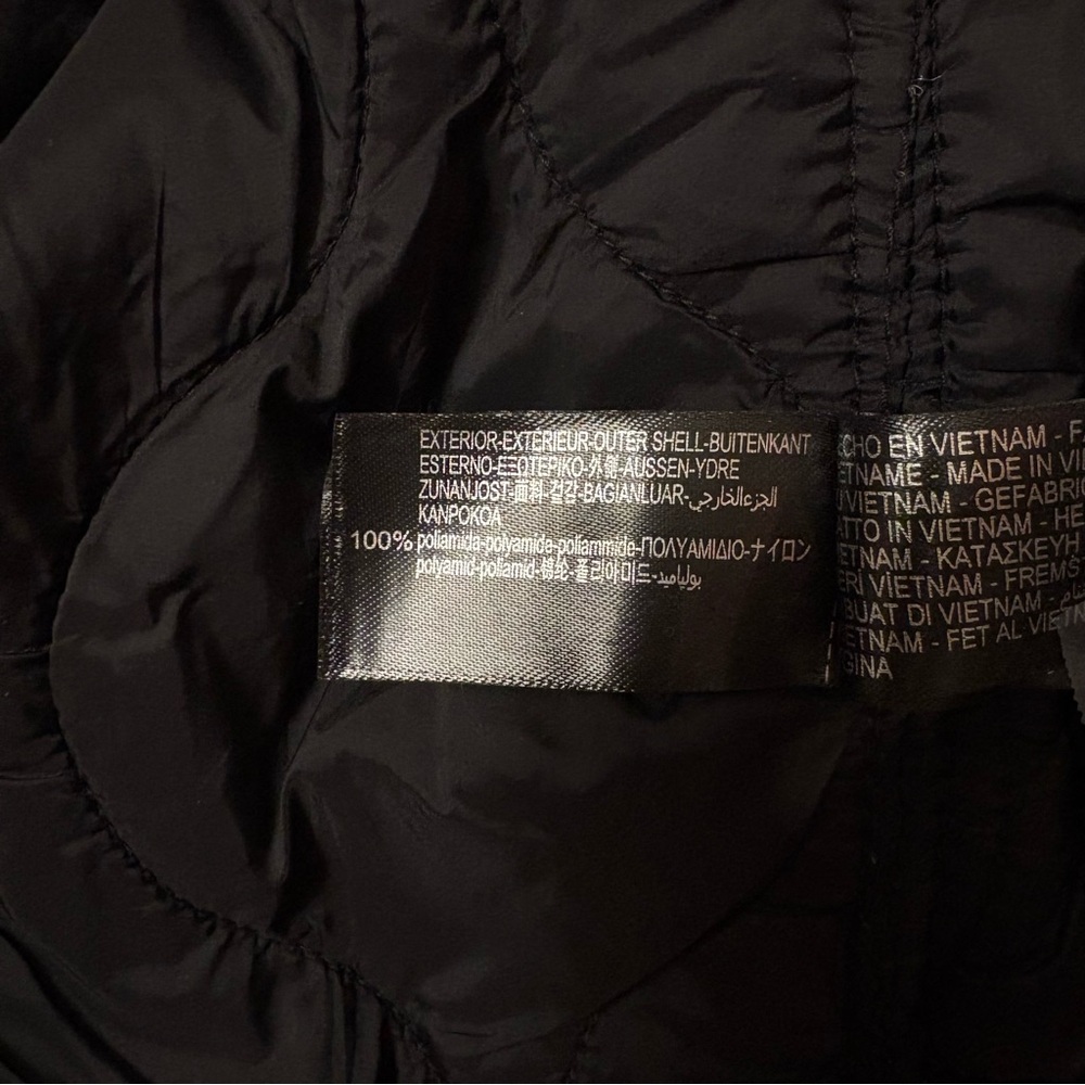 ZARA ZW Collection Black Water Repellent Quilted Puffer Jacket Medium NWT - Picture 10 of 13